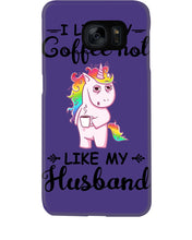 Load image into Gallery viewer, I Like My Coffee Hot Like My Husband Unicorn Gift For Men Phone case
