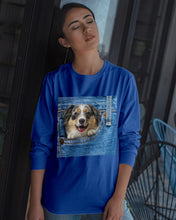 Load image into Gallery viewer, Australian Shepherd In Denim Pocket Gift For Dog Lovers Unisex Long Sleeve

