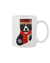 Load image into Gallery viewer, Santa Border Collie In Stock Gift For Dog Lovers Mug
