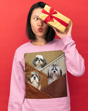 Load image into Gallery viewer, Three Cute Shih Tzu In Bag Gift For Dog Lovers Sweatshirt
