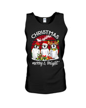 Load image into Gallery viewer, Penguin Christmas Merry And Bright Gift For Penguin Lovers Unisex Tank Top
