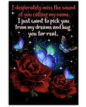 Load image into Gallery viewer, Butterfly Calling My Name Gift For Lover Vertical Poster
