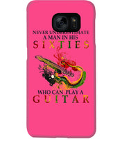 Load image into Gallery viewer, Never Underestimate A 60 Year Old Man Can Play A Guitar Phone case
