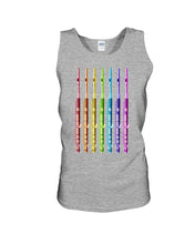 Load image into Gallery viewer, Seven Flute Rainbow Design Gift For Flute Lovers Unisex Tank Top

