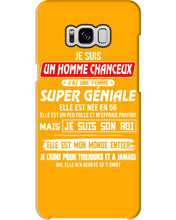 Load image into Gallery viewer, Je Suis Un Homme Chanceux J'ai Line Femme Custom Design Je Suis Son Roi Phone case
