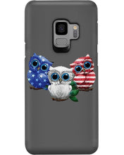 Load image into Gallery viewer, Lovely Phone Case Three Owl With US Flag Gift For Owl Lovers Phone case
