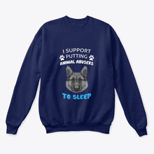 Load image into Gallery viewer, I Support Putting Animal Abusers To Sleep Gift For Dog Lovers Sweatshirt
