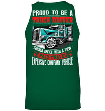 Load image into Gallery viewer, Proud To Be A Truck Driver Corner Office With A View Unisex Tank Top
