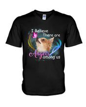 Load image into Gallery viewer, I Believe There Are Angels Among Us Gift For Chihuahua Lovers Guys V-Neck
