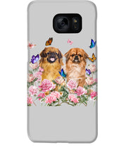 Load image into Gallery viewer, Pekingese With Peonies Gift For Dog Lovers Phone case
