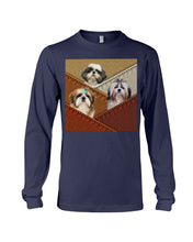 Load image into Gallery viewer, Three Cute Shih Tzu In Bag Gift For Dog Lovers Unisex Long Sleeve
