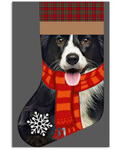 Load image into Gallery viewer, Santa Border Collie In Stock Gift For Dog Lovers Vertical Poster
