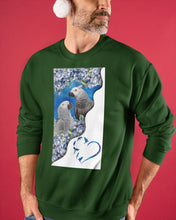 Load image into Gallery viewer, Magical Gray Couple African Parrot Gift For Bird Lovers Sweatshirt
