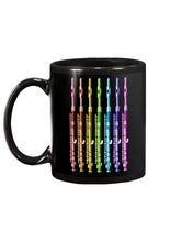 Load image into Gallery viewer, Seven Flute Rainbow Design Gift For Flute Lovers Mug
