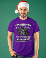 Load image into Gallery viewer, Shes Stubborn Messy And A Brat At Times Black Gift For Husband Guys Tee
