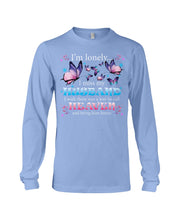 Load image into Gallery viewer, I'm Lonely I Miss My Husband Butterfly Gift For Lover Unisex Long Sleeve
