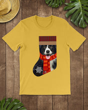Load image into Gallery viewer, Santa Border Collie In Stock Gift For Dog Lovers Guys Tee
