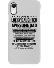 Load image into Gallery viewer, A Lucky Daughter Of A  August   Freaking Awesome Daddy Birthday Gift Phone case
