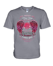 Load image into Gallery viewer, You Taught Me Many Things In Life Custom Name Gift For Son Name Michael Guys V-Neck
