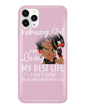 Load image into Gallery viewer, Betty Boop February Girl Living My Best Life Birthday Meaningful Gift Phone case
