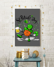 Load image into Gallery viewer, Basketball Saint Patrick's Day Gift For Basketball Lovers Vertical Poster
