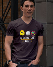 Load image into Gallery viewer, Best Day Ever Golf Trending Gift For Golf Lovers Guys V-Neck

