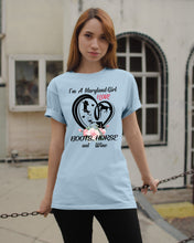 Load image into Gallery viewer, Maryland Girl Loves Boots Horse And Wine  For Personalized Nation Gift Guys Tee
