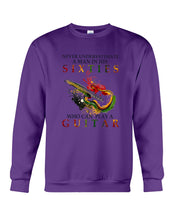 Load image into Gallery viewer, Never Underestimate A 60 Year Old Man Can Play A Guitar Sweatshirt

