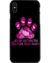 Load image into Gallery viewer, Lovely Phone Case Easily Distracted By Pigs And Dogs Gift For Dog Lovers Phone case

