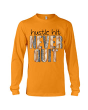 Load image into Gallery viewer, Baseball Hustle Hit Never Quit Gift For Lovers Unisex Long Sleeve
