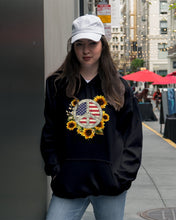 Load image into Gallery viewer, Peace Sign Sunflower Birthday Gift For Girls Hoodie
