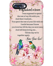 Load image into Gallery viewer, Til The Day We're Together Humming Birds Phone case
