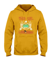 Load image into Gallery viewer, This Girl Loves Halloween Gift For Girls Hoodie
