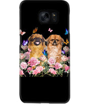 Load image into Gallery viewer, Pekingese With Peonies Gift For Dog Lovers Phone case
