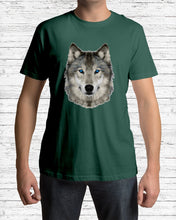 Load image into Gallery viewer, Wolf's Face Simple  Unique Custom Design For Animal Lovers Guys Tee
