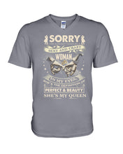 Load image into Gallery viewer, I'm Already Taken By A Sexy Crazy Woman Custom Design Guys V-Neck
