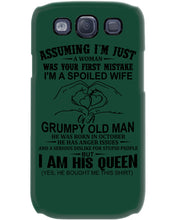 Load image into Gallery viewer, A Spoiled Wife Of An October Grumpy Old Man Birthday Meaningful Gift Phone case

