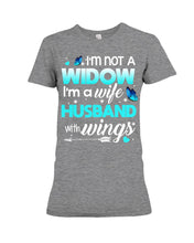 Load image into Gallery viewer, I'm A Wife Husband With Wings Trending Ladies Tee
