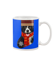 Load image into Gallery viewer, Santa Border Collie In Stock Gift For Dog Lovers Mug
