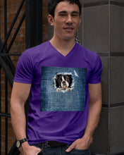 Load image into Gallery viewer, Blue Phone Case With Hole Gift For Boston Terrier Lovers Guys V-Neck
