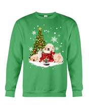 Load image into Gallery viewer, Funny Golden Retrievers Sleep In Red Boots Gift For Dog Lovers Sweatshirt
