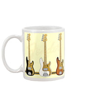 Load image into Gallery viewer, Jazz Bass Guitar  Pattern Music Paradise Gift For Women Mug
