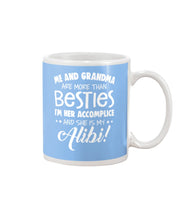 Load image into Gallery viewer, Me And Grandma Are More Than Besties Custom Gift For Family Mug
