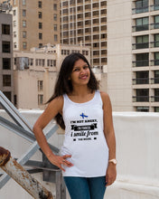 Load image into Gallery viewer, I'm Not Angry I'm Finnish I Smile From The Inside Trending Ladies Flowy Tank
