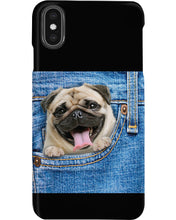 Load image into Gallery viewer, baby Pug In Denim Pocket Gift For Dog Lovers Phone case
