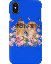 Load image into Gallery viewer, Pekingese With Peonies Gift For Dog Lovers Phone case
