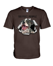 Load image into Gallery viewer, Pitbull Six Feet People Gift For Pitbull Lovers Guys V-Neck
