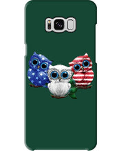 Load image into Gallery viewer, Lovely Phone Case Three Owl With US Flag Gift For Owl Lovers Phone case
