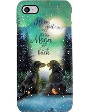 Load image into Gallery viewer, Dachshund Gift For Dog Lovers Snowy Night Together Phone case
