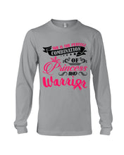 Load image into Gallery viewer, Princess And Warrior Breast Cancer Awareness  Special Custom Design Unisex Long Sleeve
